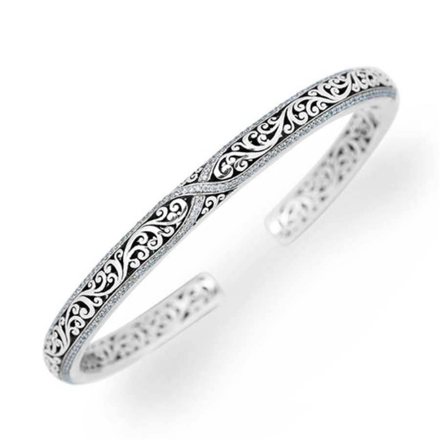 Women Lois Hill | Lois Hill Signature Scroll With Diamond Accent Cuff ...